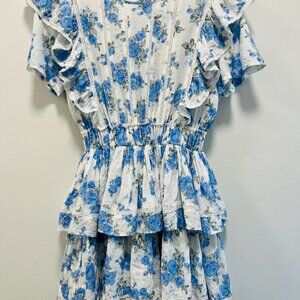 Share Mable Label Natasha Dress Blue & White Floral Size Small